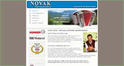 Desktop Screenshot of novak-harmonikas.com